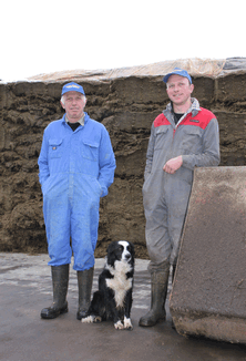 For Steve (left) and Tom Cox, producing consistently good silage is a vital element in getting high yields from their 500 cow herd.